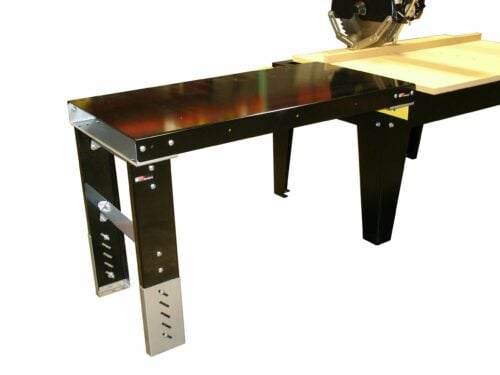 24" wide, 4' long Saw Flat Extension Table attached to Radial Arm Saw