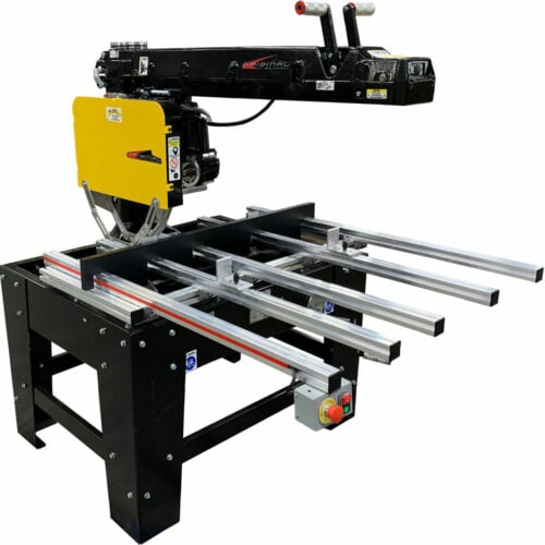 22.5" Metal Cutting Radial Arm Saw wtih a T-slot aluminum extruded table