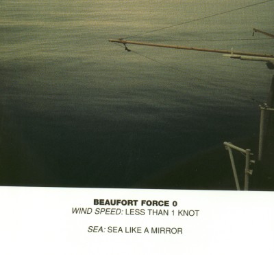 Mirror-like sea at Beaufort force 0