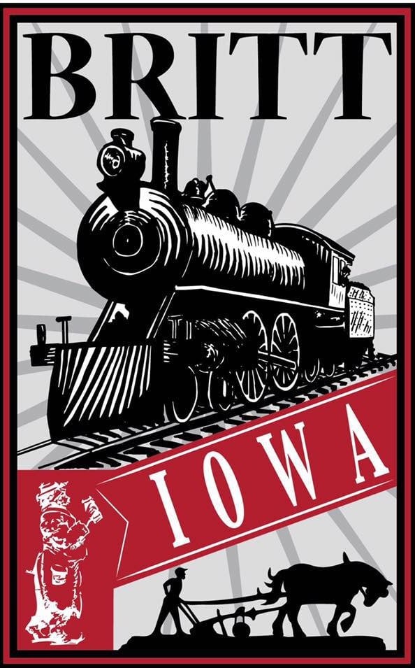 Logo for Britt, Iowa, where Original Saw Company is located.