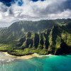 Aerial view of vulcanic island of Hawaii