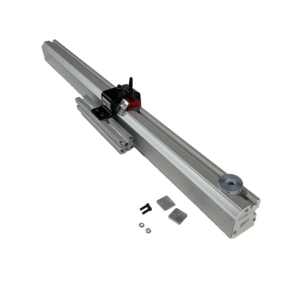 4' Saw Measuring System with a Fixed Foot and attachment hardware.