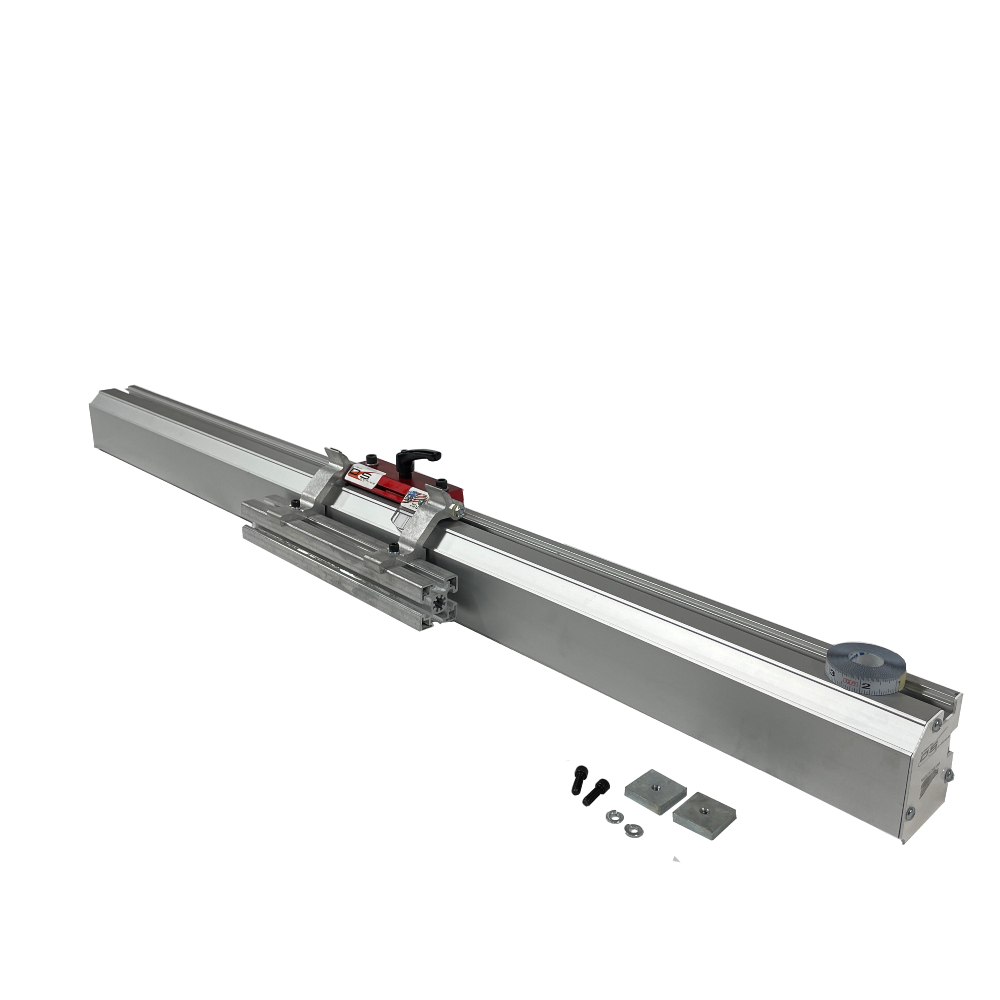 8' Saw Measuring System with a Flip Foot and hardware to attach.